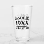 Personalisierter Name im Jahr Glas (Rückseite)