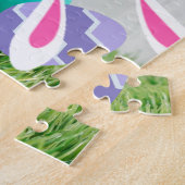 Personalisierter Name im Kaninchenpuzzle Puzzle (Seite)