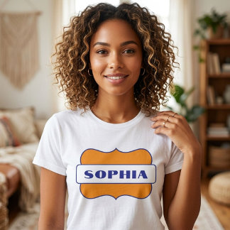 Personalisierter Name im Retro-Stil Grafik Tri-Blend Shirt