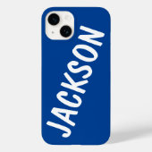 Personalisierter Name Individuelle Name Blue Gebur Case-Mate iPhone Hülle (Rückseite)