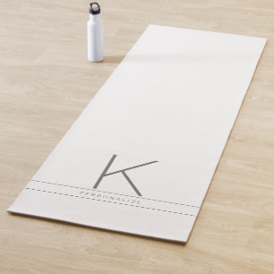 Personalisierter Name Initial Custom Yogamatte