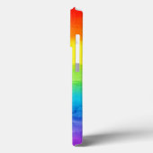 Personalisierter Name Initial Rainbow Watercolor Case-Mate iPhone Hülle (Rückseite / Links)