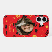 Personalisierter Name, Initiale & Foto iPhone 16 Hülle (Rückseite (Horizontal))