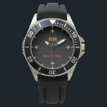 personalisierter Name   Initialen von Flugzeugen i Armbanduhr<br><div class="desc">Eine elegante Armbanduhr für flieger_liebhaber...  verpassen Sie Ihren nächsten Flug nicht.</div>