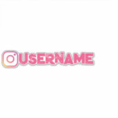 Personalisierter Name Instagram Vinyl Decal Aufkleber (Vorderseite)