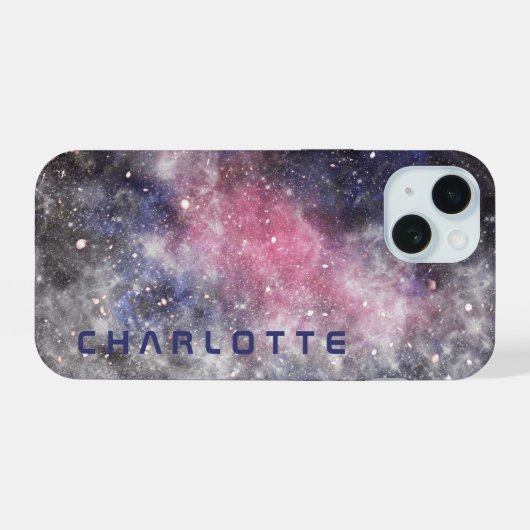 Personalisierter Name iPhone 15 Hülle (Rückseite (Horizontal))