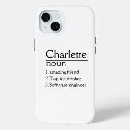 Personalisierter Name iPhone 15 Plus Fall Case-Mate iPhone Hülle