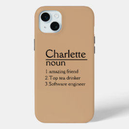 Personalisierter Name iPhone 15 Plus Fall Case-Mate iPhone Hülle