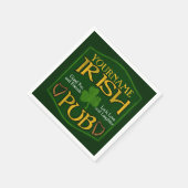 Personalisierter Name Irish Pub Paper Napkins Serviette (Ecke)