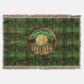 Personalisierter Name Irish Pub Sign St. Patrick's Decke (Vorderseite)