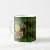 Personalisierter Name Irish Pub Sign St. Patrick's Kaffeetasse (Vorderseite Links)