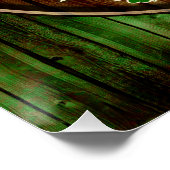 Personalisierter Name Irish Pub Sign St. Patrick's Poster (Ecke)