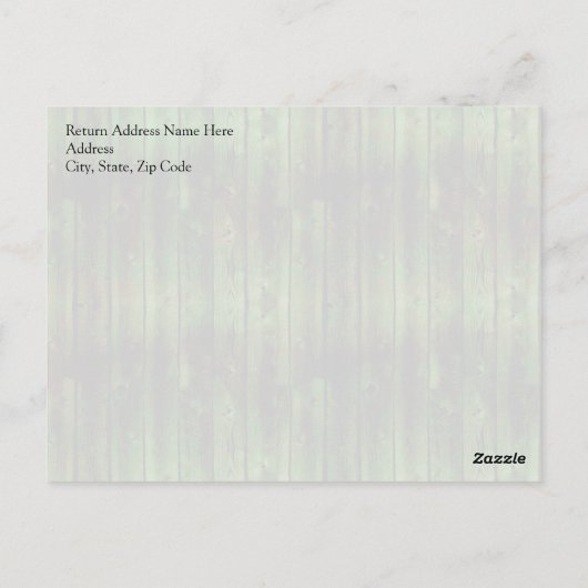 Personalisierter Name Irish Pub Sign St. Patrick's Postkarte (Rückseite)