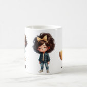 Personalisierter Name & J Verschlafener Morgen Kar Kaffeetasse (Mittel)