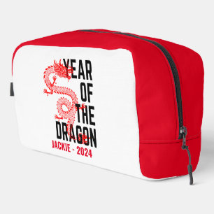 Personalisierter Name Jahr des Drachen Geburtsjahr Waschbeutel