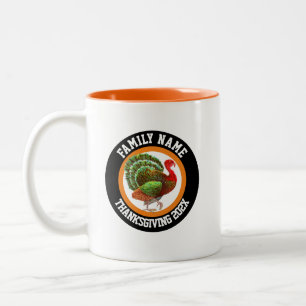 Personalisierter Name Jahr Keepake Erntedank Zweifarbige Tasse