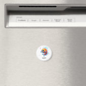 Personalisierter Name Japanischer Koi Fisch Magnet (In Situ (Geschirrspüler))