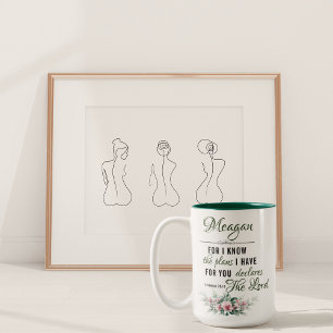 Personalisierter Name Kaffee Tasse: Jeremiah 29:11 Zweifarbige Tasse