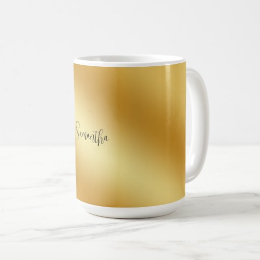 Personalisierter Name Kaffeetasse (VorderseiteRechts)