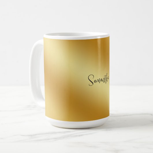 Personalisierter Name Kaffeetasse (Vorderseite Links)