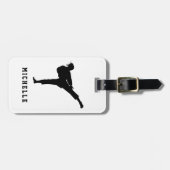 Personalisierter Name Karate / Taekwondo / Judo Gepäckanhänger (Vorderseite horizontal)
