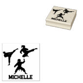 Personalisierter Name Karate / Taekwondo / Judo Gummistempel (Stempel)