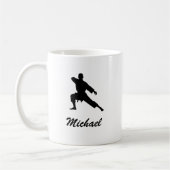 Personalisierter Name Karate / Taekwondo / Judo Kaffeetasse (Links)