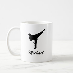 Personalisierter Name Karate / Taekwondo / Judo Kaffeetasse