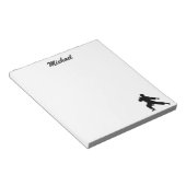 Personalisierter Name Karate / Taekwondo / Judo Notizblock (angewinkelt)