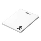 Personalisierter Name Karate / Taekwondo / Judo Notizblock (Rotiert)