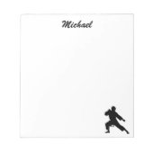 Personalisierter Name Karate / Taekwondo / Judo Notizblock (Vorderseite)
