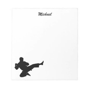 Personalisierter Name Karate / Taekwondo / Judo Notizblock