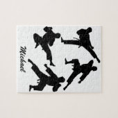 Personalisierter Name Karate / Taekwondo / Judo Puzzle (Horizontal)