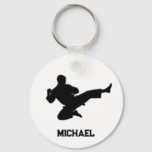 Personalisierter Name Karate / Taekwondo / Judo Schlüsselanhänger
