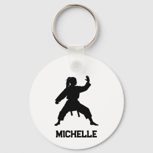 Personalisierter Name Karate / Taekwondo / Judo Schlüsselanhänger