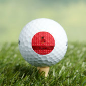 Personalisierter Name Kardinal Rote Weihnachtsbäum Golfball (Insitu T-Shirt)