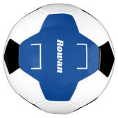 Personalisierter Name Kids Blue Modern Cool Footba Fußball (Gedreht)