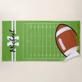 Personalisierter Name Kids Football Strandtuch (Vorderseite)