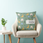 Personalisierter Name Kids Niedliches Muster Kissen (Stuhl )