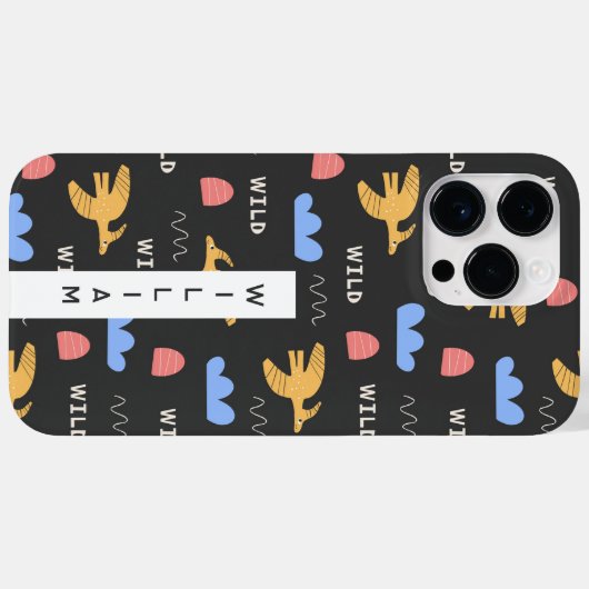 Personalisierter Name Kids Phone Case (Rückseite (Horizontal))