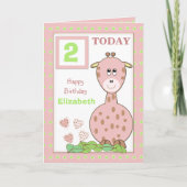 Personalisierter Name Kind Geburtstag Karte (Vorderseite)