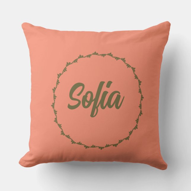 personalisierter Name Kissen (Vorderseite)