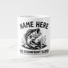 Personalisierter Name Klassischer Bassfisch-Sturm