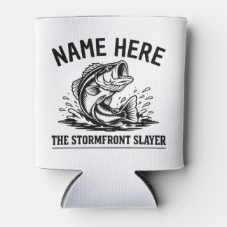 Personalisierter Name Klassisches Bassangeln Sturm Dosenkühler
