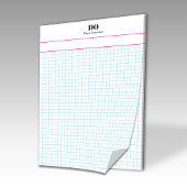 Personalisierter Name Kleiner Quadrat Graph Paper Notizblock