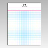 Personalisierter Name Kleiner Quadrat Graph Paper  Notizblock