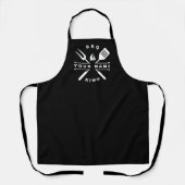 Personalisierter Name König des BBQ-Vaters Schürze (Vorderseite)