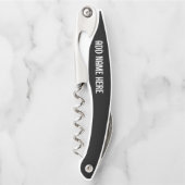 PERSONALISIERTER NAME KORKZIEHER CUSTOM FLASCHENÖF KELLNERMESSER (Vorderseite)