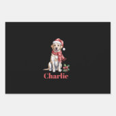 Personalisierter Name Labrador Retriever Geschenkpapier Set (Vorderseite)