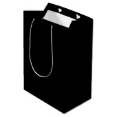 Personalisierter Name Labrador Retriever Mittlere Geschenktüte (Rückseite Schrägansicht)